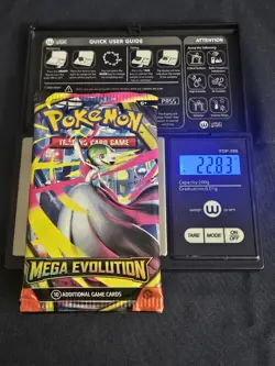 (HEAVY) 22.83g ! Pokemon TCG Mega Evolution Booster Pack (SEALED) (11/9H) - Image 1