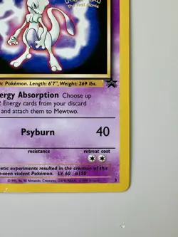 1999 Vintage POKEMON TCG MEWTWO #3 The First Movie Black Star Promo Set - Image 4