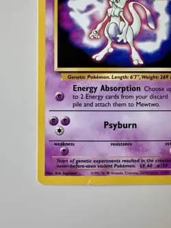 1999 Vintage POKEMON TCG MEWTWO #3 The First Movie Black Star Promo Set - Image 5