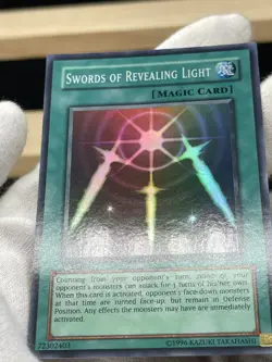 Yugioh Asian English - Swords of Revealing Light LOB-101 1st Edition LP EX - Image 2