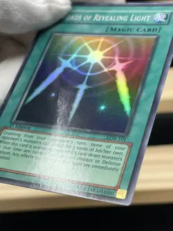Yugioh Asian English - Swords of Revealing Light LOB-101 1st Edition LP EX - Image 4