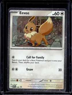 2023-25 Pokemon SV Black Star Promos Eevee Cosmos Holo #200 - Image 1