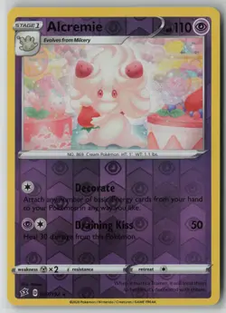 Alcremie 87/192 Pokemon Rebel Clash Reverse Holo Rare Near Mint (NM) 1 - Image 1