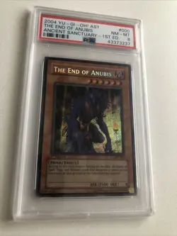 2004 Yu-gi-oh! card 1st edition AST 000 The End of Anubis Holo PSA 8 NM-MT - Image 1
