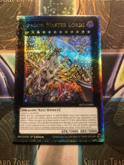 DRAGON MASTER LORDS * 1ST EDITION QUARTER CENTURY SECRET RARE ALIN-EN000 YUGIOH - Image 1