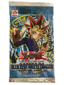 Konami Yu-Gi-Oh Blue Eyes White Dragon First Edition Sealed Pack - Image 1