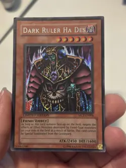 Yugioh Dark Ruler Ha Des MC1-EN006 Secret Rare Limited Edition - Image 1