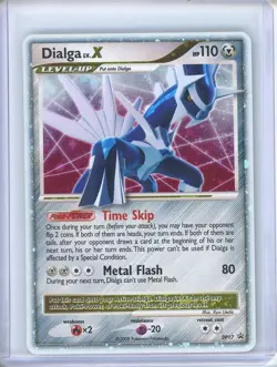 Pokemon Dialga Lv. X Diamond Pearl Black Star Promo DP17 Trading Card LP Holo - Image 1