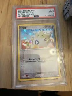 2004 Pokemon Togepi Reverse Holo EX Hidden Legends Card 78/101 PSA 9 Mint - Image 2