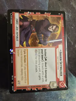 Anakin Skywalker- TOURNAMENT RDY TO PLAY STAR WARS UNLIMITED STARTER DECK CARD - Image 2