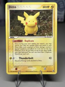 Pokemon EX Delta Species Non-Holo Ditto 3 Card Lot Pikachu - Mr. Mime - Ditto - Image 3