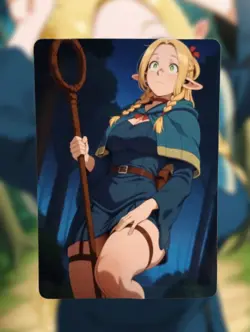 Marcille Donato Delicious in Dungeon Anime Waifu Sexy Doujin Lewd Hentai Card - Image 1
