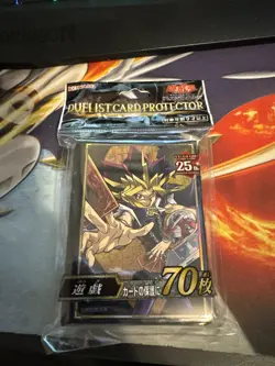 YuGiOh Konami 25th Anniversary 70 Pcs Yugi Sleeves SEALED Japanese - Image 1
