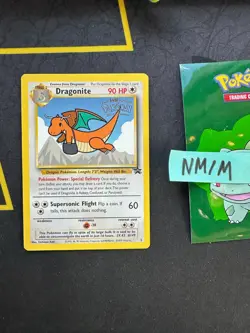 Pokemon Card Dragonite 1999 WB Movie Black Star Promo WOTC # 5 NA 💎NM💎 - Image 1