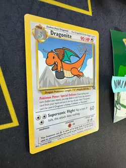 Pokemon Card Dragonite 1999 WB Movie Black Star Promo WOTC # 5 NA 💎NM💎 - Image 3