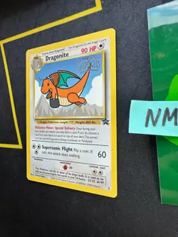 Pokemon Card Dragonite 1999 WB Movie Black Star Promo WOTC # 5 NA 💎NM💎 - Image 4