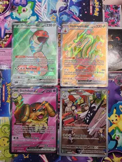 Pokemon TCG Stellar Crown Lot Of 4 Illustration Rare And Full Art Cards All NM - Image 1