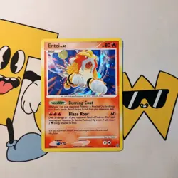 Pokemon Card Entei Secret Wonders Cracked Ice Holo Rare 4/132 card - Image 1