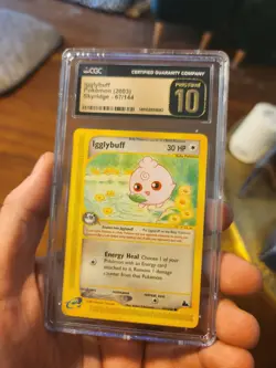 (POP 2) CGC 10 PRISTINE Igglybuff 67/144 Skyridge Baby Pokemon Card - Image 1