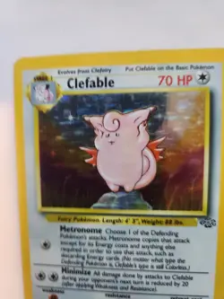 Clefable Jungle Set Holo Base Pokemon Card WOTC - Image 3