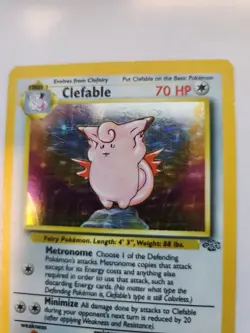Clefable Jungle Set Holo Base Pokemon Card WOTC - Image 4