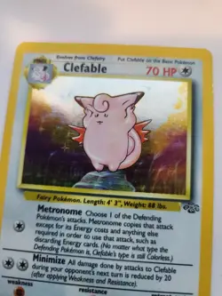 Clefable Jungle Set Holo Base Pokemon Card WOTC - Image 5