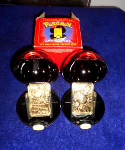 2 POKEMON #61 POLIWHIRL Burger King Gold-Plated Card Pokeball Card 1999 1 BOX - Image 1