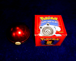 2 POKEMON #61 POLIWHIRL Burger King Gold-Plated Card Pokeball Card 1999 1 BOX - Image 3