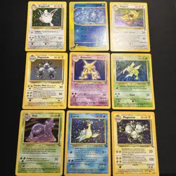 Vintage Pokemon Card Holo Rare Lot - Base Set 2 & Fossil 1999 Super clean!!! - Image 1