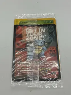 Celebi Pokemon 4 Ever # 50 Black Star Promo Card 2002 WOTC Sealed in Plastic - Image 1
