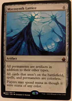 MTG English Magic Card Near Mint MYCOSYNTH LATTICE from Mystery Booster - Image 1