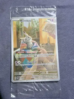 Mimikyu Full Art Scarlet & Violet Holo Pokemon TCG Card 75 Promo - Image 2