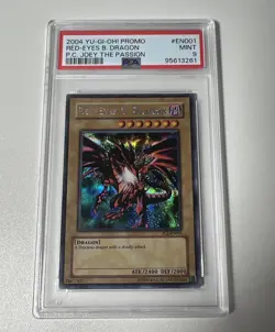 Red-Eyes Black Dragon PCJ-EN001 YuGiOh #EN001 Power of Chaos Joey PSA 9 MINT - Image 1