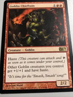 Goblin Chieftain - Magic 2012 Core Set NM (Check Pics) MTG TCG - Image 2