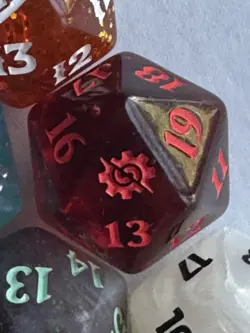 OVERSIZED D20 SPINDOWN Die Lot of 6 Magic the Gathering MTG - Image 3