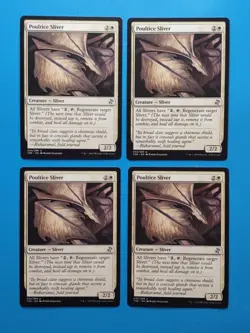 MTG 4x Poultice Sliver x4 NM Time Spiral Remastered Magic Playset - Image 1