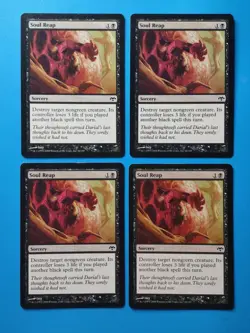 MTG 4x Soul Reap x4 LP Eventide Magic Playset - Image 1