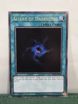 Yugioh Allure of Darkness RA03-EN055 Quarter Century Secret Rare 1st Ed NM - Image 1