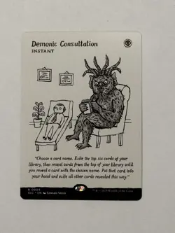 Demonic Consultation # 4 MTG SLD Secret Lair Countdown Kit 2025 NM - Image 1