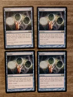 Mtg core set M12 common powerhouse PONDER x4 NM unplayed PLAYSET - Image 1