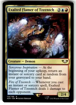 Exalted Flamer of Tzeentch Universes Beyond: Warhammer 40000 Regular MTG NM - Image 1