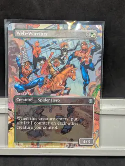 Web-Warriors X1 NM Borderless Marvel's Spider Man MTG - Image 1
