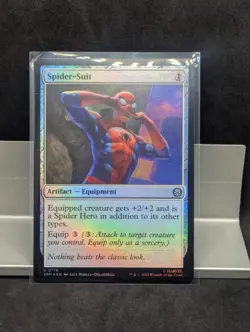 Spider-Suit X1 NM FOIL Marvel's Spider Man MTG - Image 1