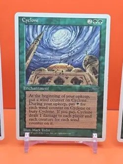 🟢🟢🟢 (3) 1995 Magic The Gathering CHRONICLES CYCLONE PLAYED 🟢🟢🟢 - Image 3