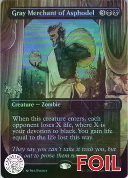 MTG Gray Merchant of Asphodel (7) | NM Foil | Secret Lair Countdown Kit {SLC} - Image 1