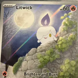 Litwick 101/086 Illustration Rare Pokemon Sv11b: Black Bolt English White Flare - Image 3