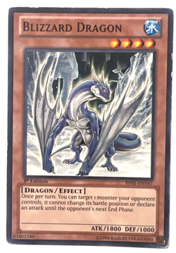 Yu-Gi-Oh! BP01-EN147 Blizzard Dragon - 1st Edition Common Card - Image 1