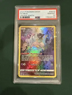 2023 Pokemon SWSH Crown Zenith Mew Galarian Gallery #GG10/GG70 PSA 10 - Image 1