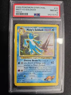 2000 Pokemon Gym Challenge Misty's Golduck Holo #12/132 - PSA 8 NM-MT - Image 2