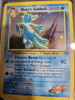 2000 Pokemon Gym Challenge Misty's Golduck Holo #12/132 - PSA 8 NM-MT - Image 3